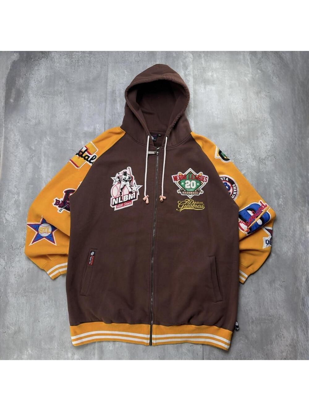 Vintage Big Boy Gear NLBM Negro Leagues All Star Patch Hoodie